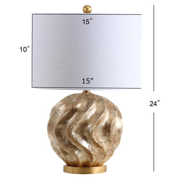 Versailles 24" Sphere Sea Shell LED Table Lamp - JONATHAN Y
